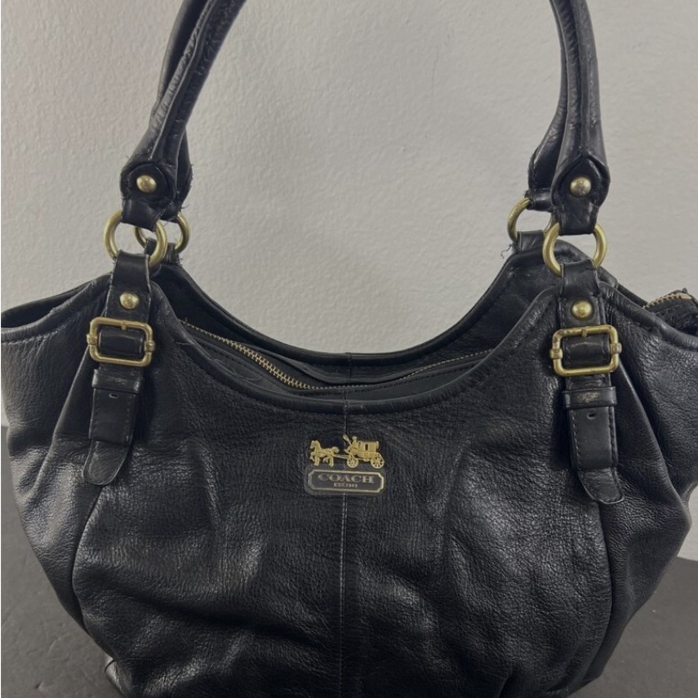 Vintage Coach Madison Abigale Tote Bag Purse with Pink satin lining
